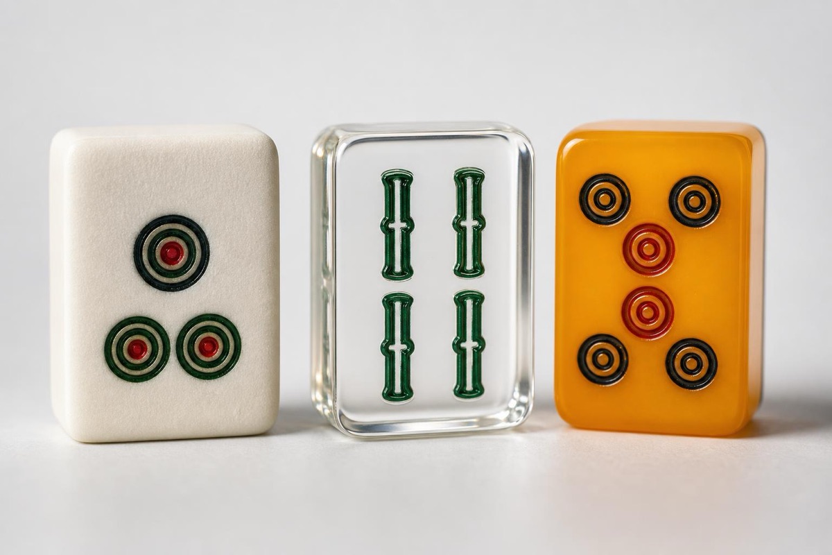 acrylic and melamine Mahjong tile material comparison