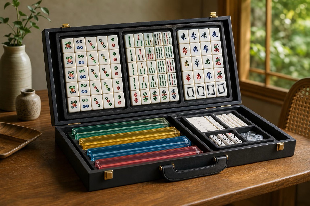 Unboxing a new American mahjong set