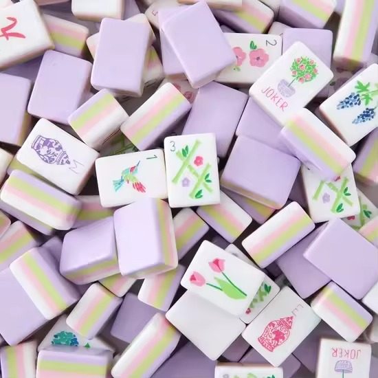 Lavender Mahjong Set