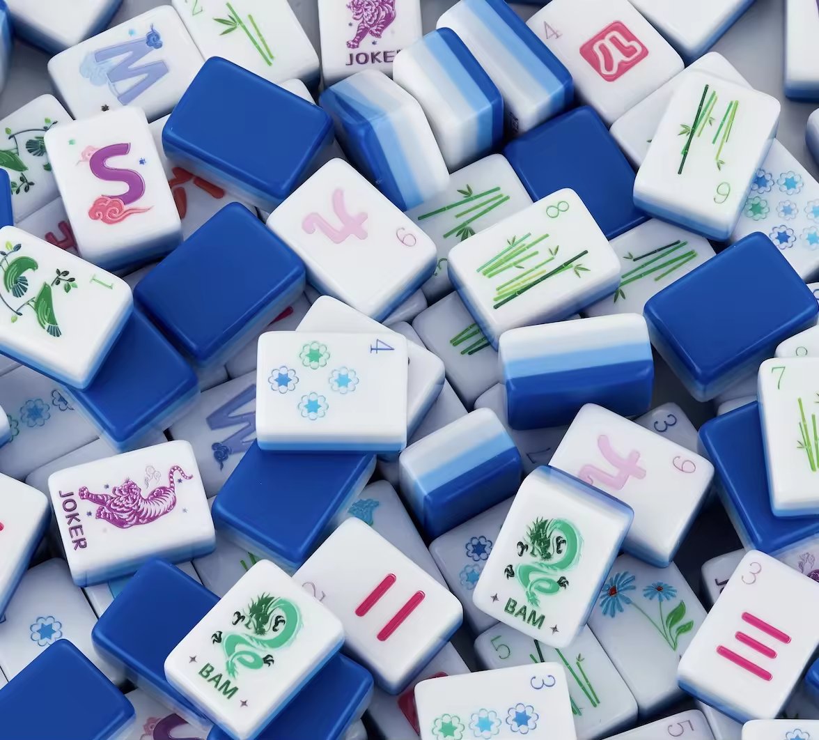 Royal Blue Mahjong Set