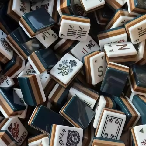 Modern luxury custom Mahjong tile set reference