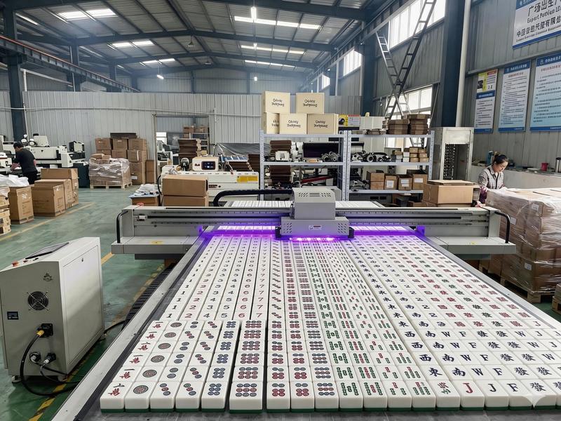 Production line for custom mahjong orders
