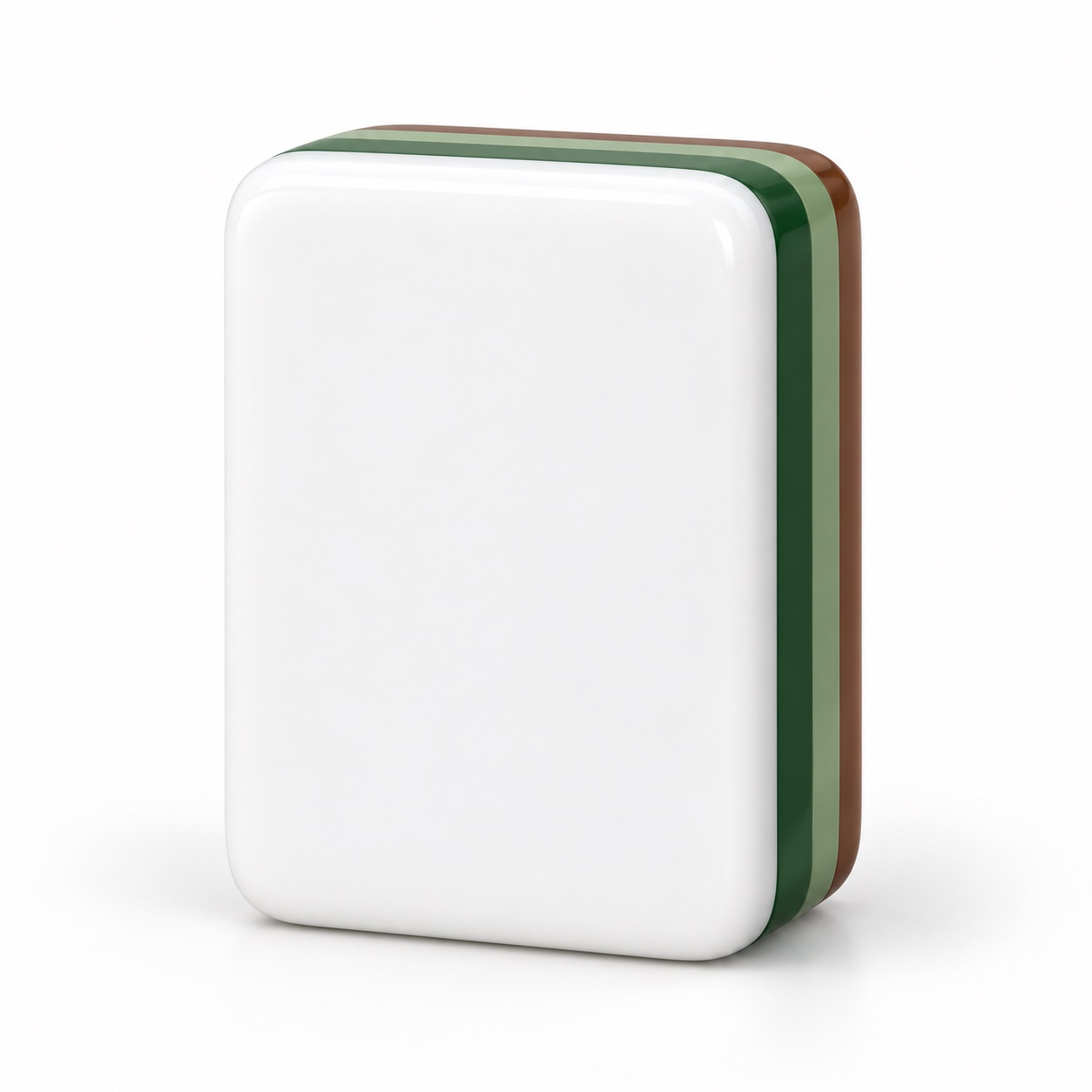 Brown Layered Mahjong Blanks — blank front surface concept