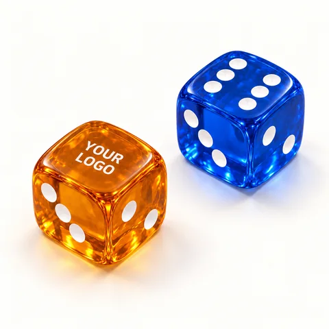 Translucent Color Dice — overall view; customization concept