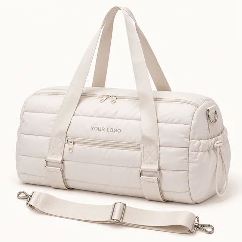 Quilted Travel Bag — overall view; customization concept