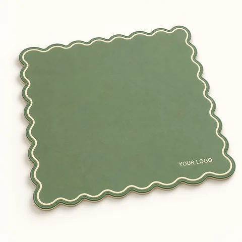 Sage Scalloped Mahjong Mat — overall view; customization concept