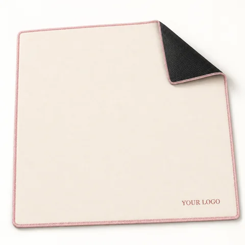 Ivory Contrast-Edge Mat — overall view; customization concept