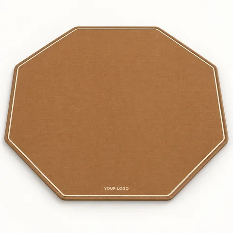 Camel Octagonal Mahjong Mat — overall view; customization concept