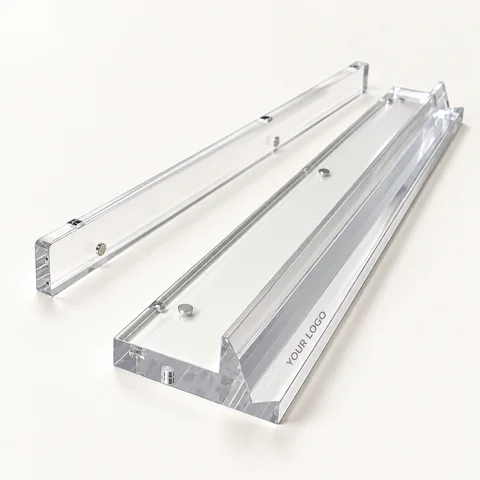 Clear Straight Rack & Pusher — overall view; customization concept