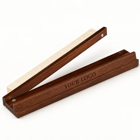 Walnut-Tone Contrast Rack — overall view; customization concept