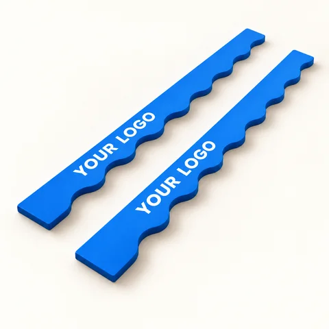 Blue Scalloped Pusher Pair — overall view; customization concept
