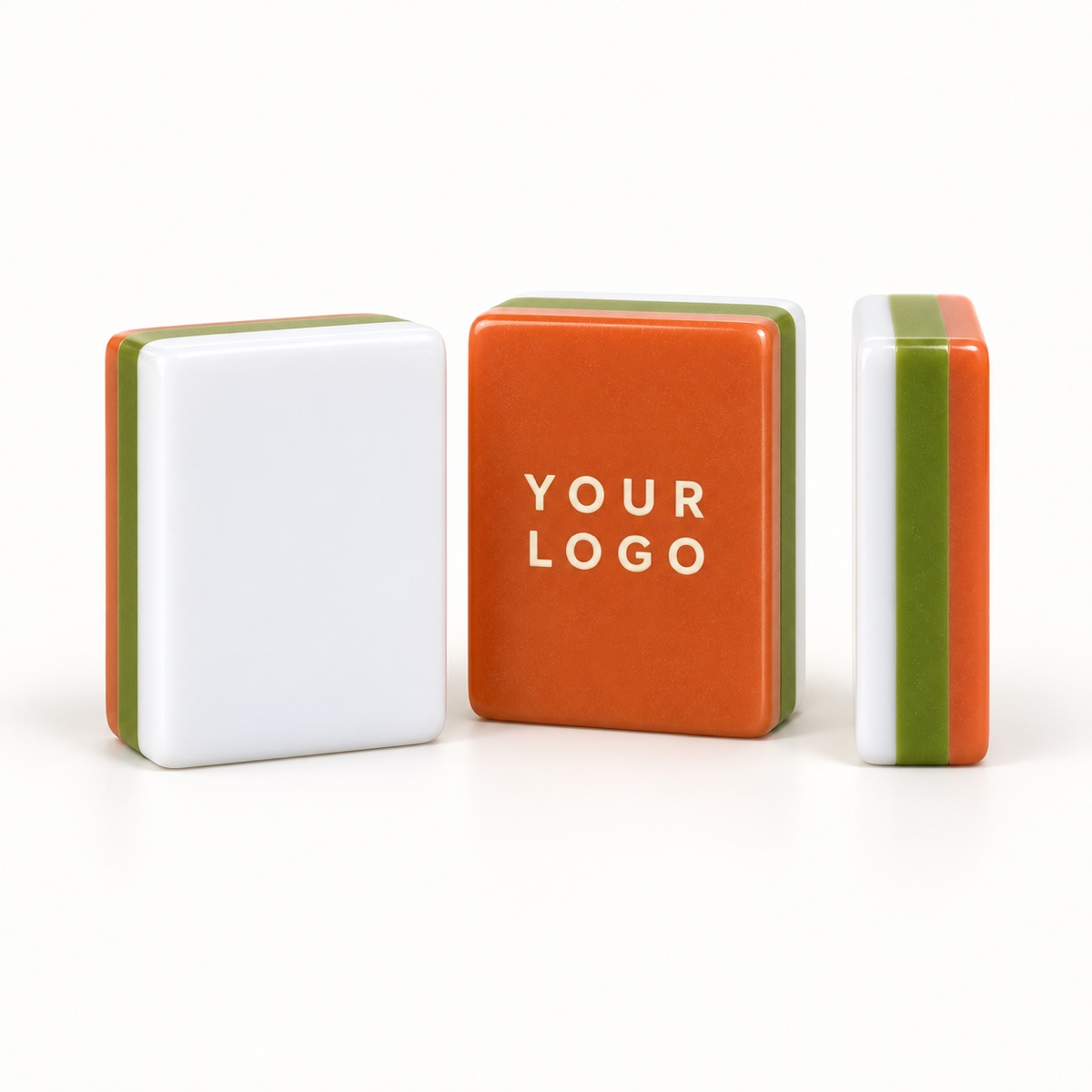 Triple Layer — blank-face YOUR LOGO customization concept