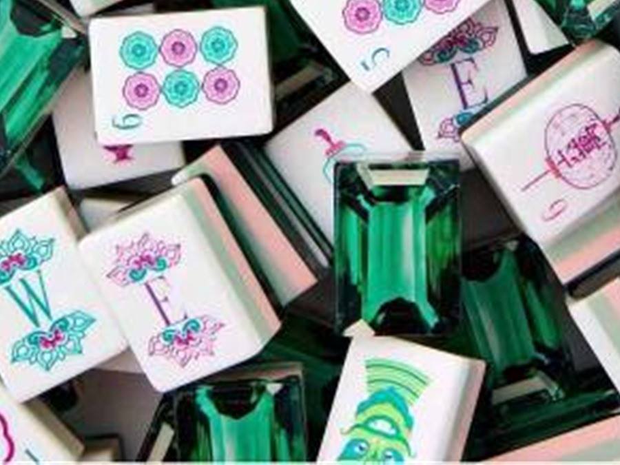 Emerald Mahjong Set detail view 3