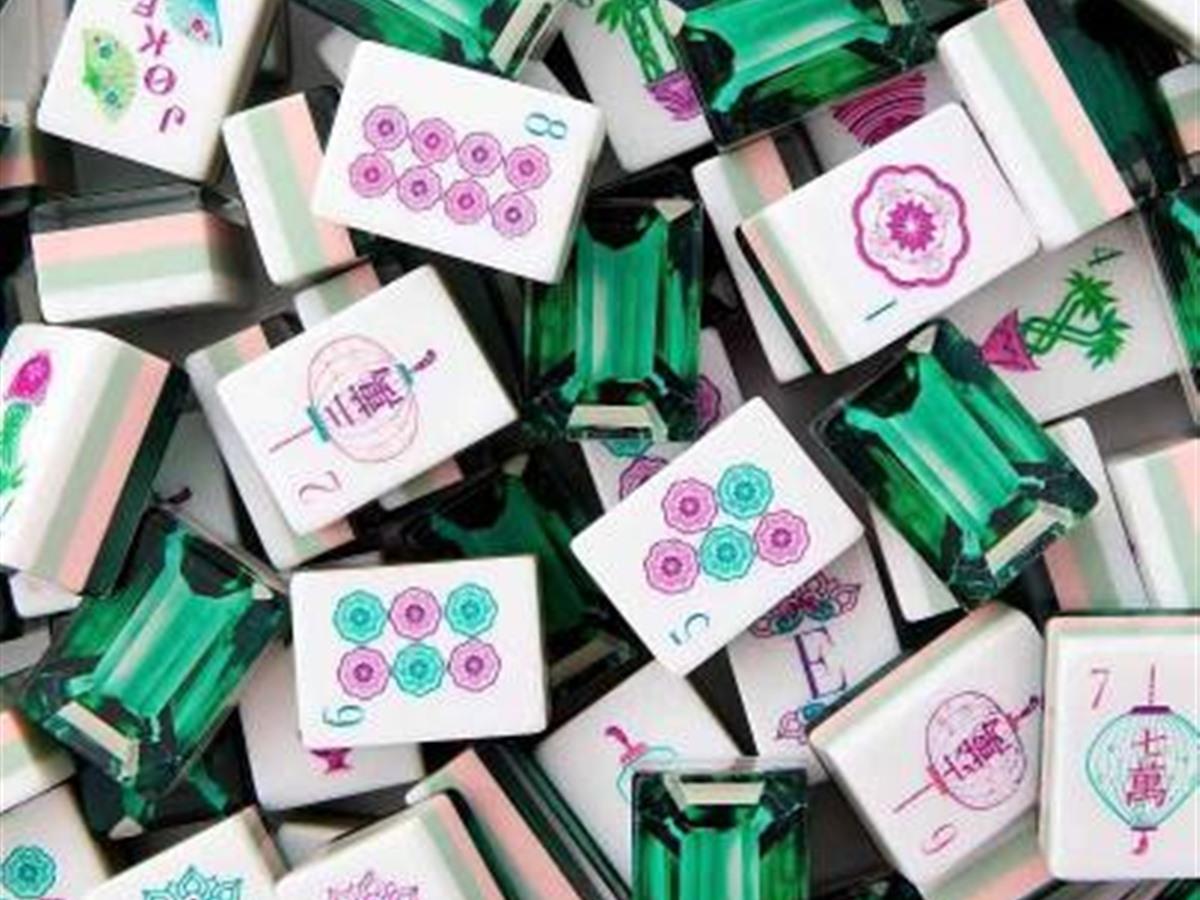 Emerald American Mahjong set
