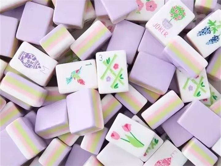 Lavender American mahjong set for boutique retail