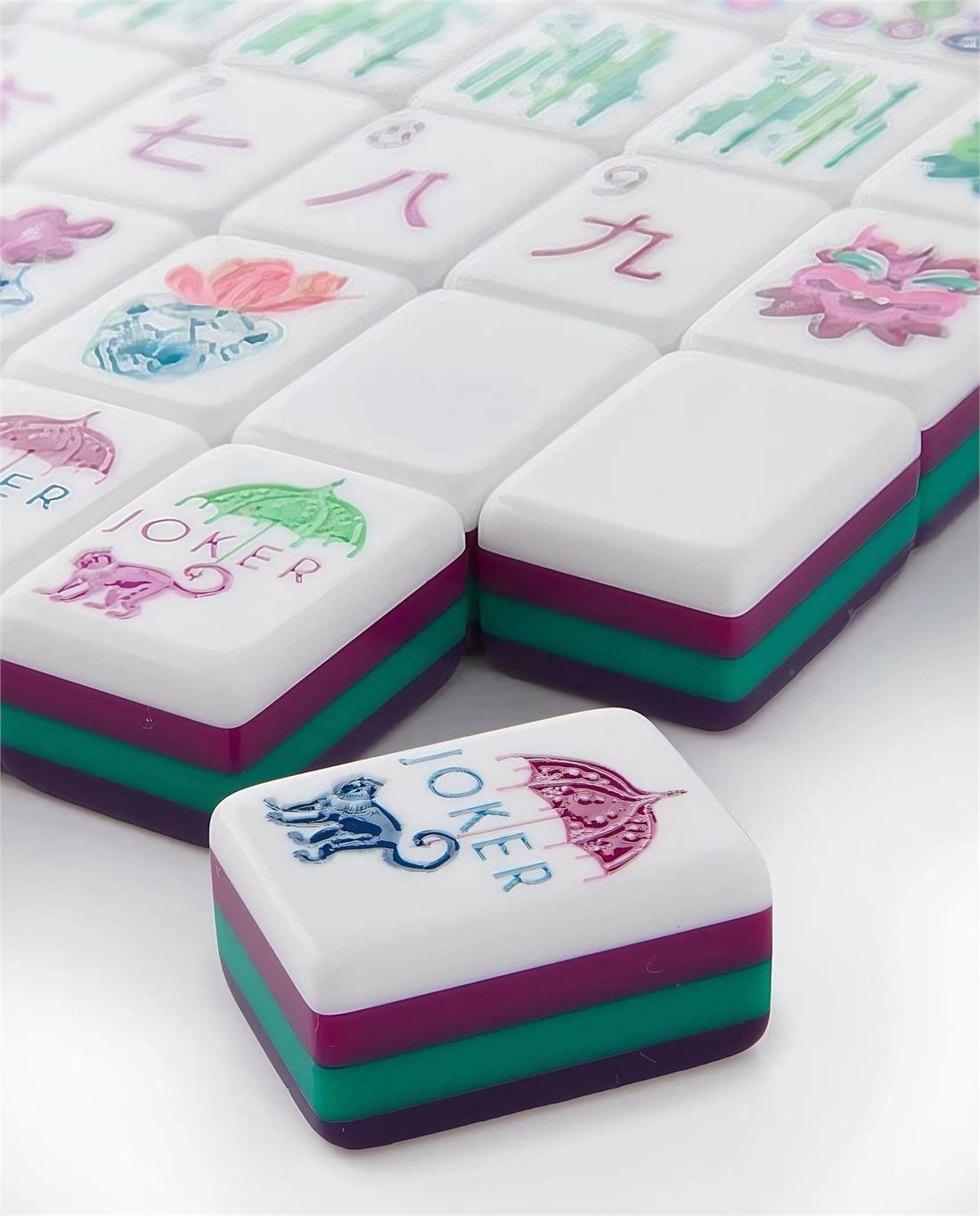 Low MOQ Colorful Mahjong Set detail view