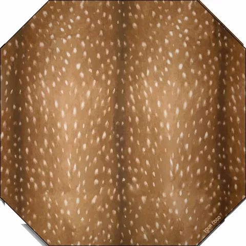 Fawn Spot Octagonal Mat — supplied mat image with YOUR LOGO customization preview