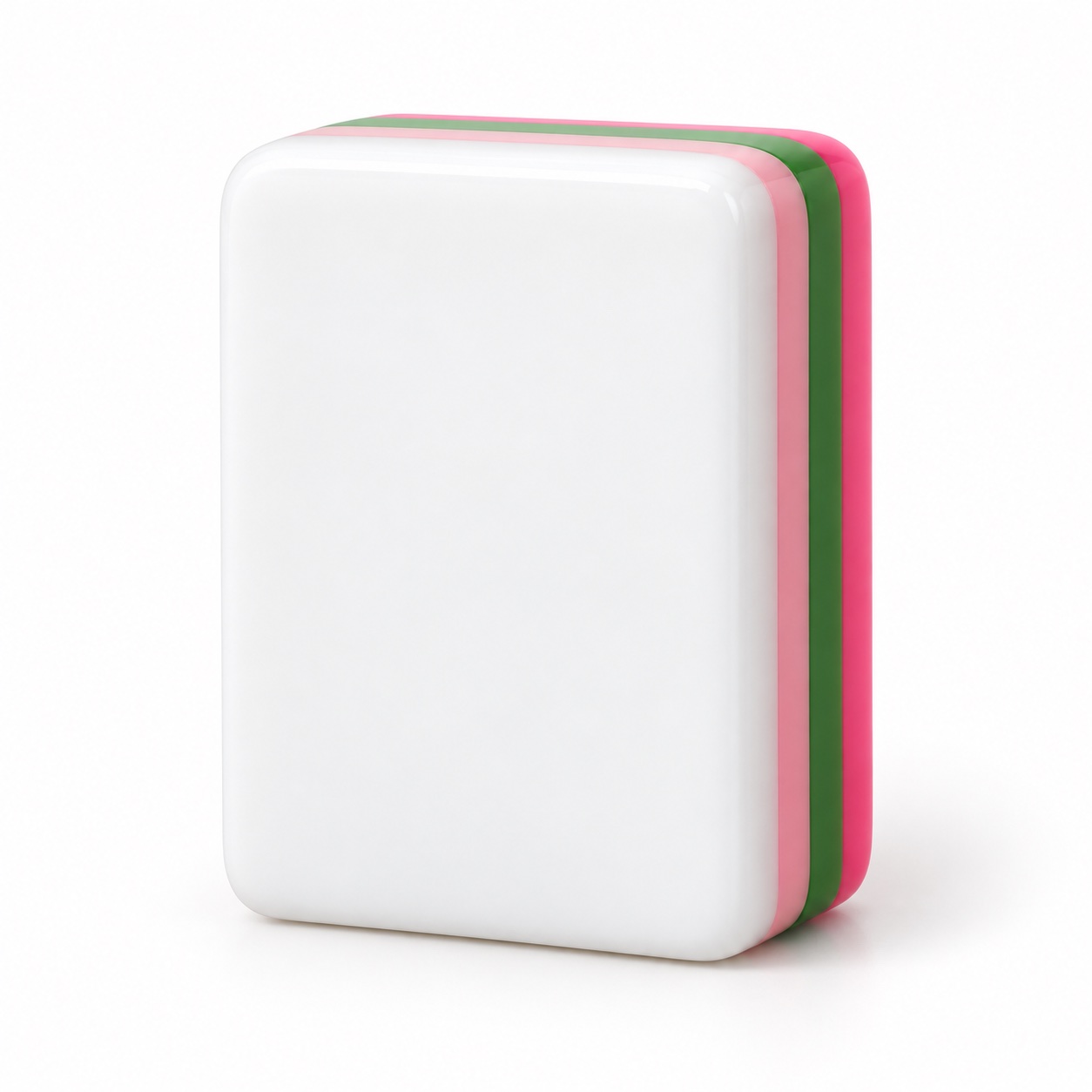 Modern Portable Mahjong Set — blank front surface concept