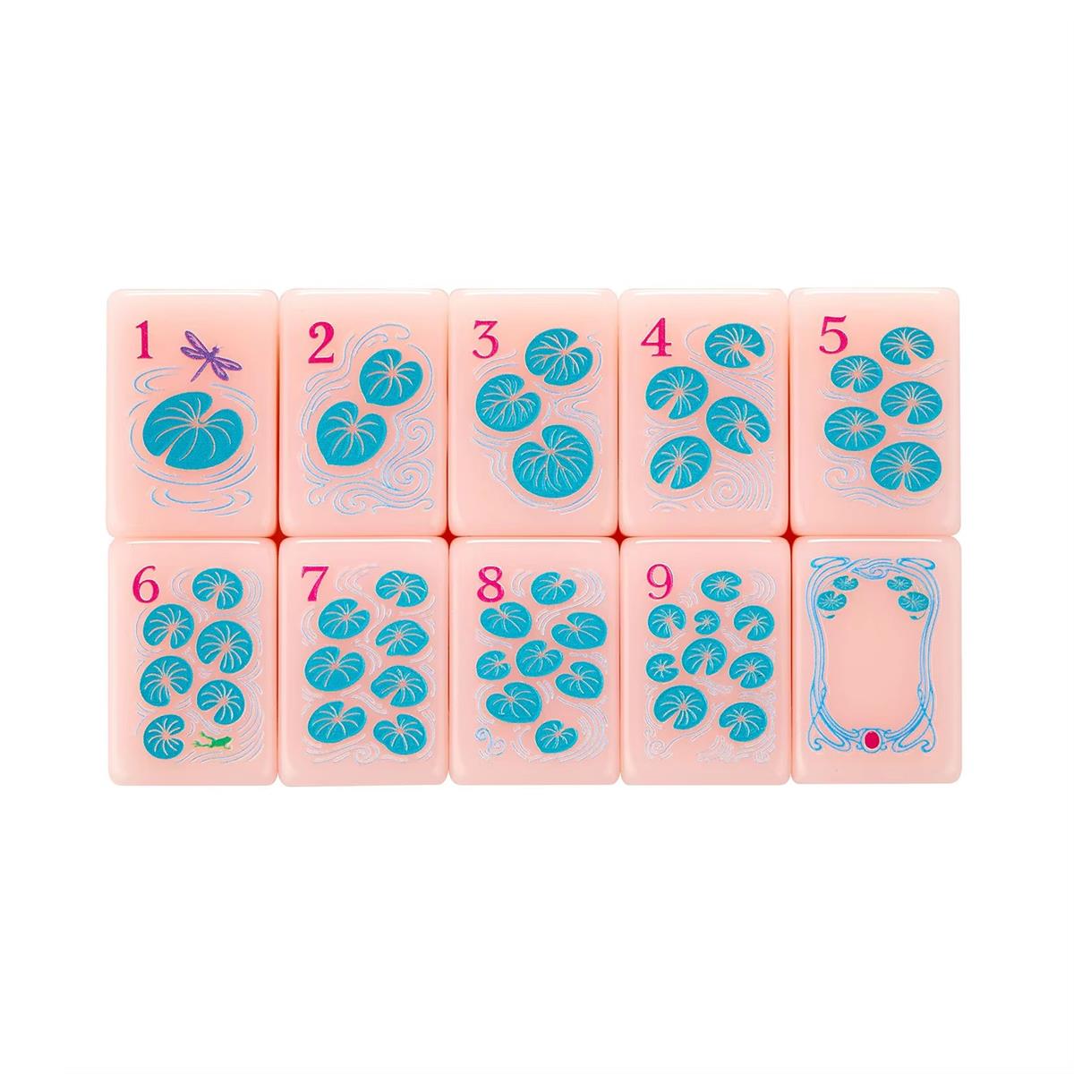 Orange Four Layer Mahjong Set detail view