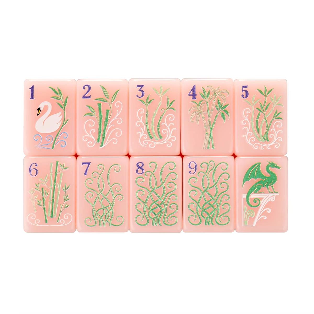 Orange Four Layer Mahjong Set detail view