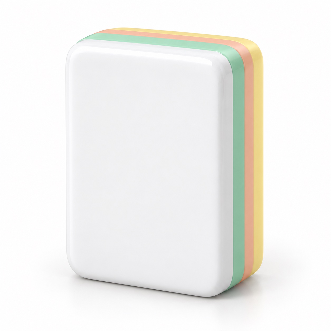 Pastel Yellow Mahjong Set — blank front surface concept