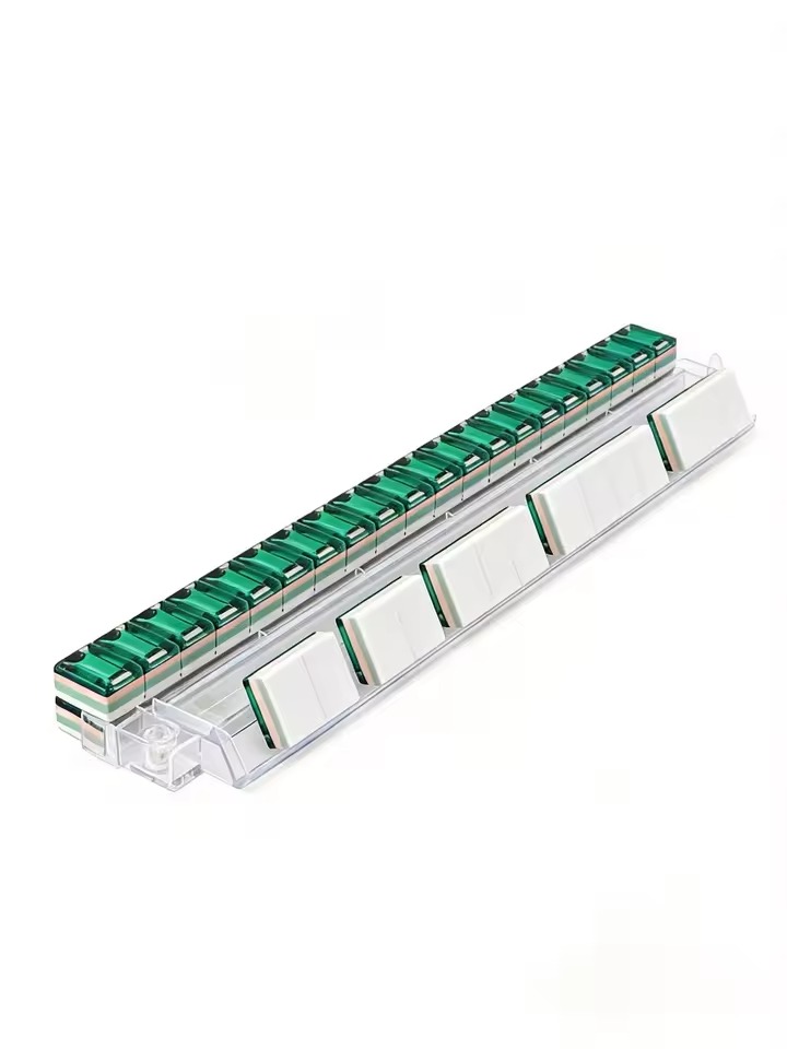 Portable Foldable Acrylic Mahjong Set detail view