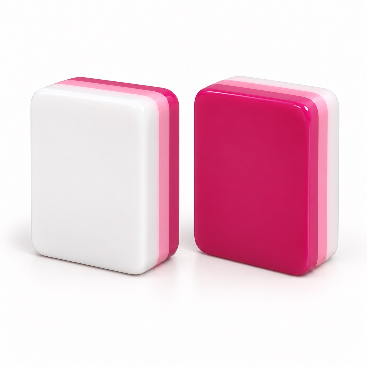Portable Four Layer Mahjong Set — solid back and blank front concept