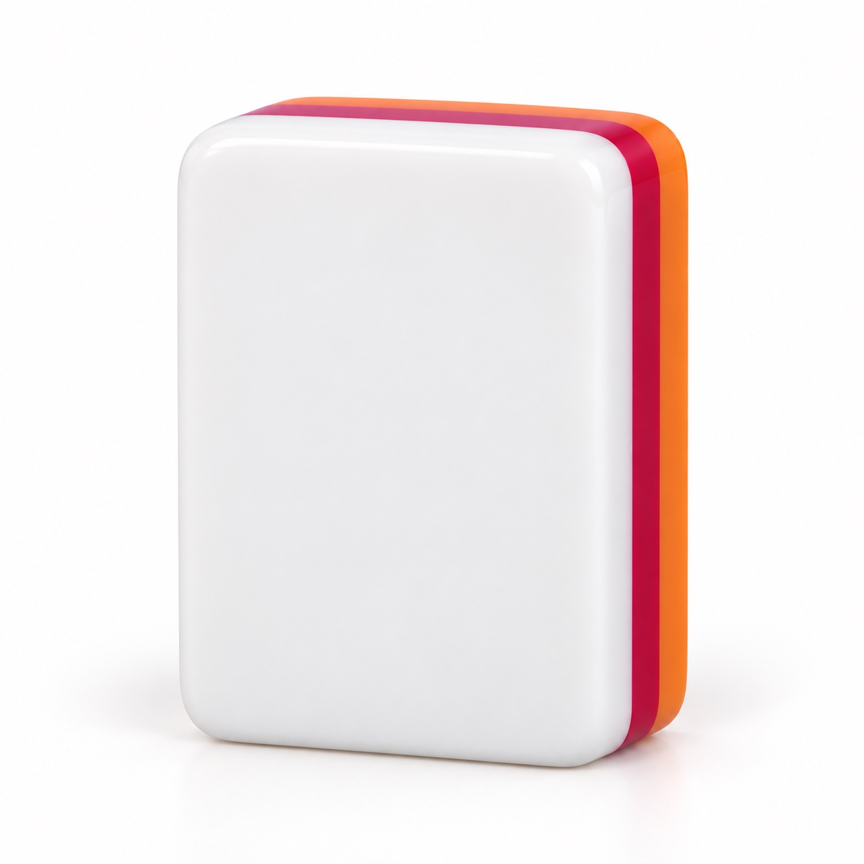 Portable Orange Mahjong Set — blank front surface concept