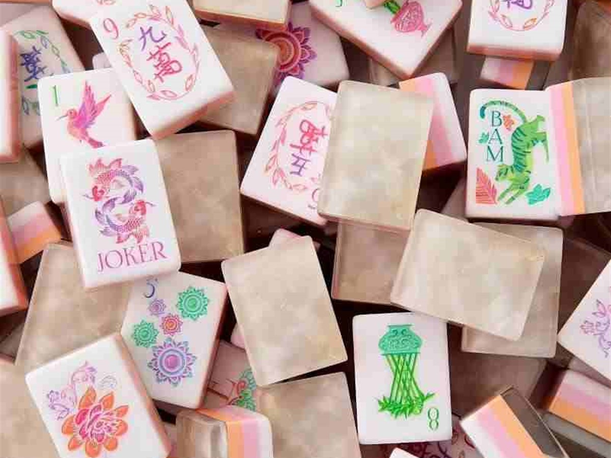 private label Mahjong tile artwork and logo placement