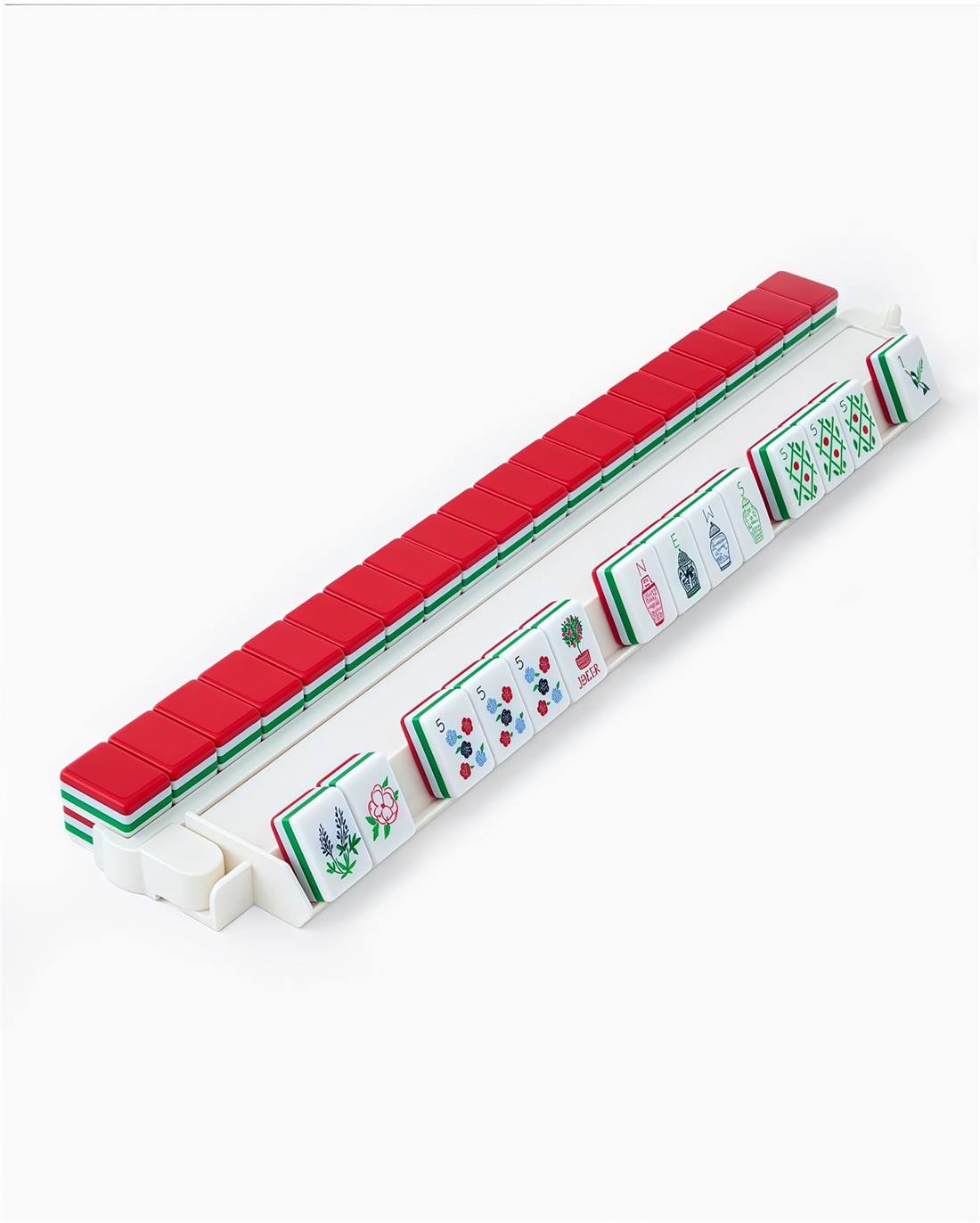 Red Portable Mahjong Set detail view