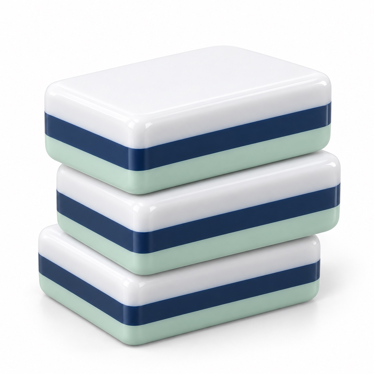Layered acrylic Mahjong tile from the travel set